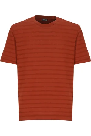 Ermenegildo Zegna Heren, Tops, Bruin, Maat: L Katoen