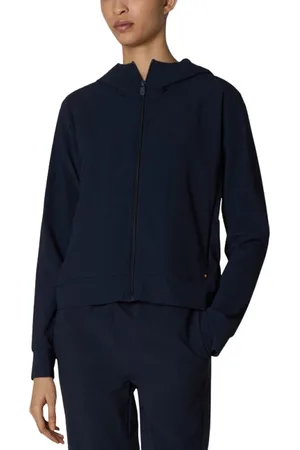save the duck Dames, Sweatshirts & Hoodies, Blauw, Maat: S Nylon