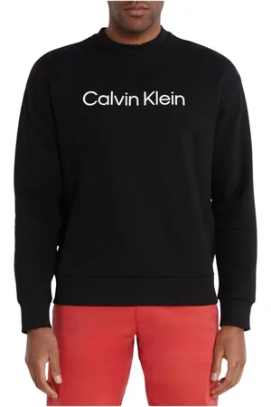 Calvin Klein Heren, Sweatshirts & Hoodies, Zwart, Maat: L Katoen