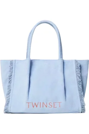Twin-Set Dames, Tassen, Blauw, Maat: ONE Size Denim