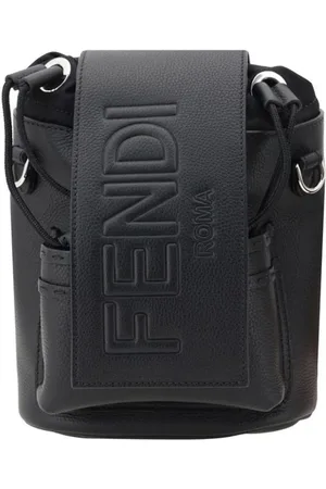 Fendi Heren, Tassen, Zwart, Maat: ONE Size Leer