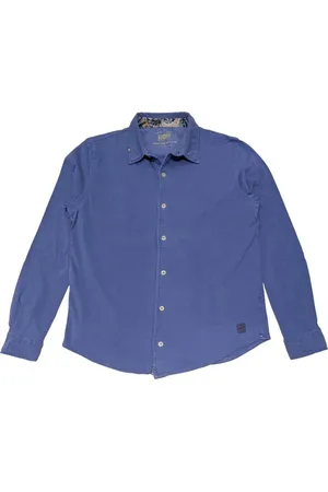 BOB der Bär Heren, Overhemden, Blauw, Maat: 2XL Katoen
