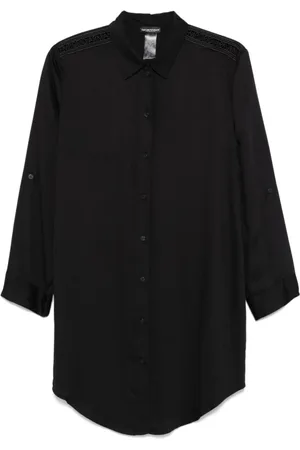 Emporio Armani Dames, Blouses & Shirts, Zwart, Maat: L