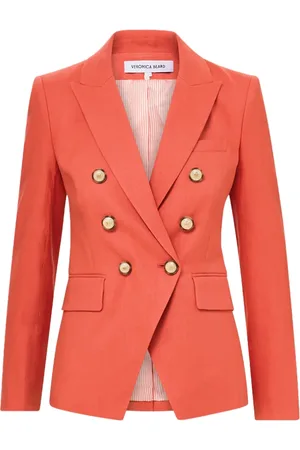 VERONICA BEARD Dames, Jassen, Rood, Maat: 2XL Linnen