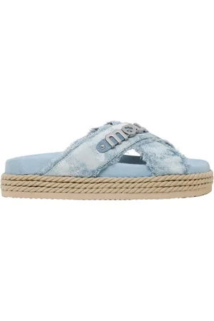 Mou Dames, Schoenen, Blauw, Maat: 40 EU Denim