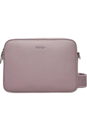 Calvin Klein Dames, Tassen, Paars, Maat: ONE Size Leer