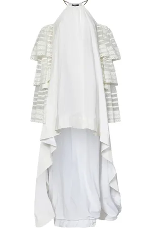 AMEN Dames, Jurken, Wit, Maat: XS Katoen