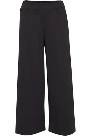 Ichi Dames, Broeken, Zwart, Maat: 2XL Poliester