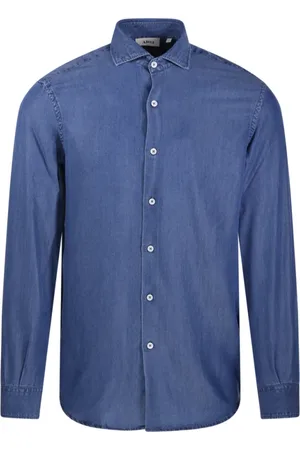 ALTEA Heren, Overhemden, Blauw, Maat: XL Denim
