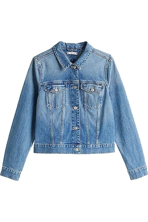 Tommy Hilfiger Dames, Jassen, Blauw, Maat: XS Denim