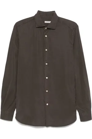 Boglioli Heren, Overhemden, Bruin, Maat: 3XL