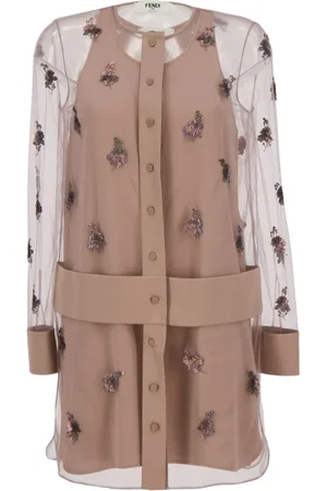 Fendi Dames, Jurken, Roze, Maat: S