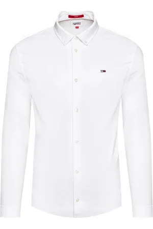 Tommy Hilfiger Heren, Overhemden, Wit, Maat: L Katoen