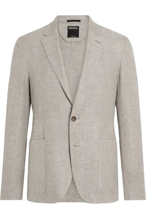 Ermenegildo Zegna Heren, Jassen, , Maat: XL Linnen