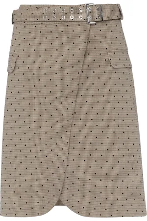 Ganni Dames, Rokken, Bruin, Maat: M
