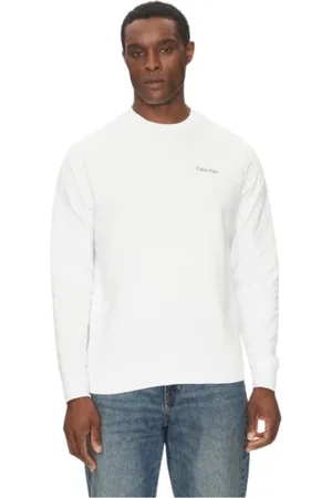 Calvin Klein Heren, Sweatshirts & Hoodies, Wit, Maat: L Katoen