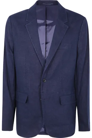 Michael Kors Heren, Jassen, Blauw, Maat: 2XS Linnen
