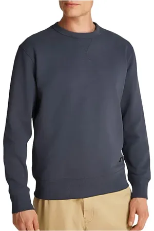 Calvin Klein Heren, Sweatshirts & Hoodies, Blauw, Maat: M Katoen