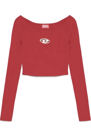 Diesel Dames, Tops, Rood, Maat: M