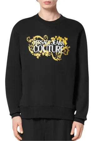 VERSACE Heren, Sweatshirts & Hoodies, Zwart, Maat: S Katoen