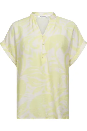 Co`Couture Dames, Blouses & Shirts, Geel, Maat: M