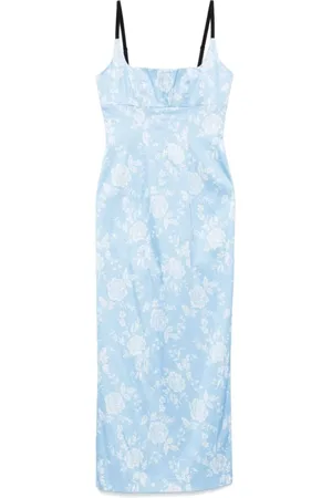 Staud Dames, Jurken, Blauw, Maat: S