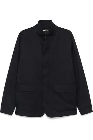 Ermenegildo Zegna Heren, Jassen, Blauw, Maat: XL Poliester