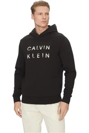 Calvin Klein Heren, Sweatshirts & Hoodies, Zwart, Maat: S Katoen