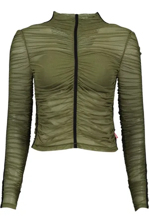 Diesel Dames, Tops, Groen, Maat: S Nylon