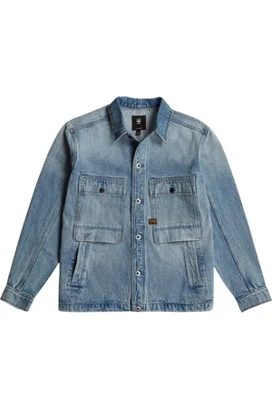 G-Star Heren, Overhemden, Blauw, Maat: M Denim