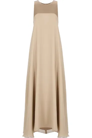ANTONELLI Dames, Jurken, Bruin, Maat: XS Zijde