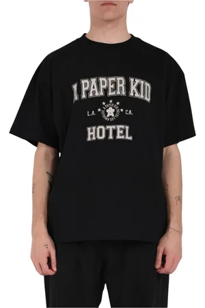 A PAPER KID Heren, Tops, Zwart, Maat: XS Katoen