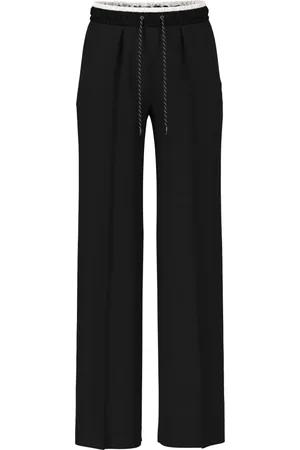 Marc Cain Dames, Broeken, Zwart, Maat: XL Jersey