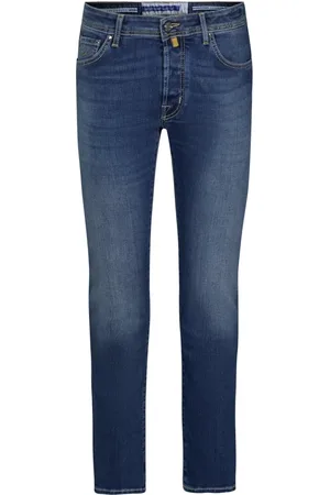 Jacob Cohen Heren, Jeans, Blauw, Maat: W35 Katoen