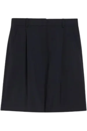 Max Mara Dames, Korte broeken, Blauw, Maat: 2XS Wol