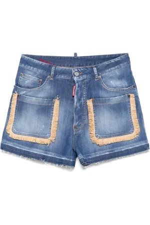 Dsquared2 Dames, Korte broeken, Blauw, Maat: XS Denim