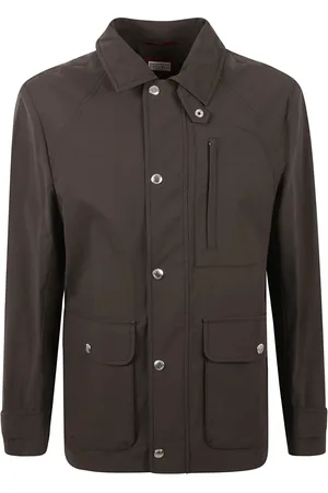 Brunello Cucinelli Heren, Jassen, Bruin, Maat: L Wol
