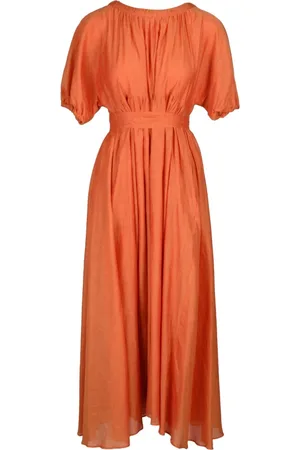 Max Mara Dames, Jurken, Oranje, Maat: XS Katoen