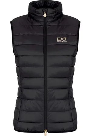 EA7 Dames, Jassen, Zwart, Maat: XL Nylon