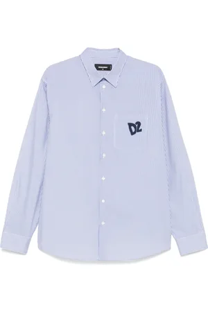 Dsquared2 Dames, Blouses & Shirts, Blauw, Maat: 2XS