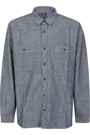 Filson Heren, Overhemden, Blauw, Maat: L Katoen