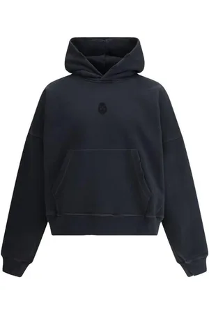 Alexander McQueen Heren, Sweatshirts & Hoodies, Zwart, Maat: M Katoen