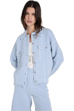 NOTSHY Dames, Truien, Blauw, Maat: M Denim