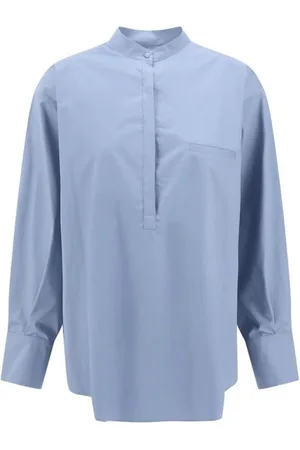 Sa Su Phi Dames, Blouses & Shirts, Blauw, Maat: S Katoen