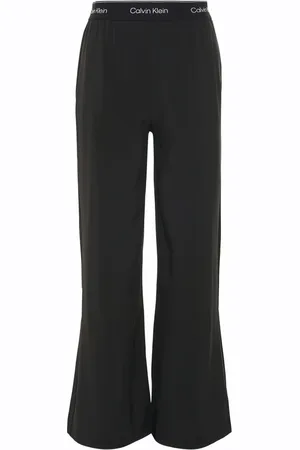 Calvin Klein Dames, Broeken, Zwart, Maat: S Poliester