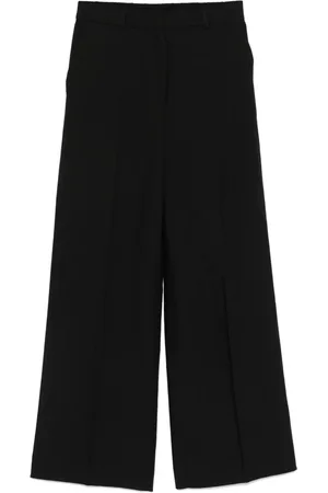 Calvin Klein Dames, Broeken, Zwart, Maat: 2XS Linnen