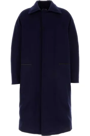 Ermenegildo Zegna Heren, Mantels, Blauw, Maat: M Wol