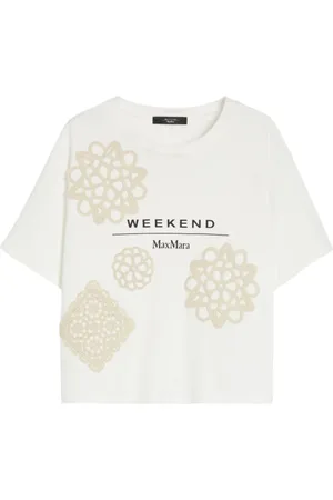 Max Mara Dames, Tops, Wit, Maat: S Katoen