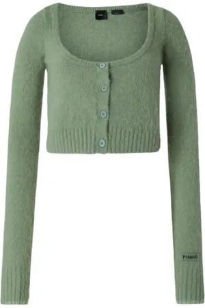 Pinko Dames, Truien, Groen, Maat: S