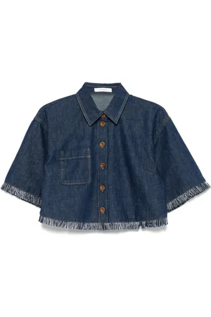 ZIMMERMANN Dames, Blouses & Shirts, Blauw, Maat: S Denim